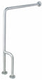 Top Brand Length 30 in, Wall Mounted, Right, Stainless Steel, Grab Bar Floor-to-Wall - 4WMG9