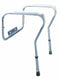 Top Brand Length 17 9/10 in, Toilet Mount, Aluminum Tube With Plastic Arm and Rubber Tip, Safety Rail/Bar - 4WMH5