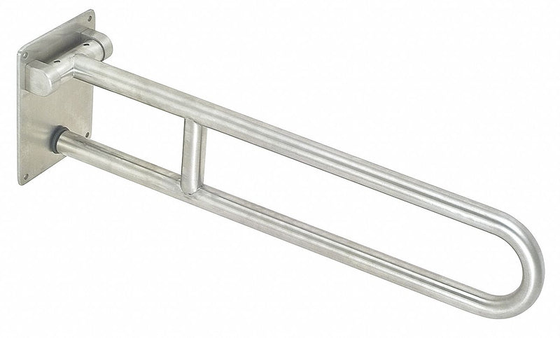 Top Brand Length 30 in, Wall Mount, Stainless Steel, Safety Rail/Bar - 4WMH6
