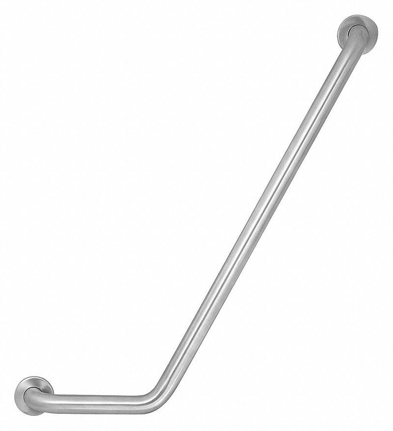Top Brand Length 32 in, Wall Mounted, Right, Stainless Steel, Safety Rail/Bar - 4WMH8