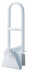 Top Brand Length 13 1/4 in, Fasten, Steel With Powder Coated, Bathroom Safety Bar, Silver - 4WMJ4