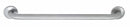 Top Brand Length 22 in, Wall Mount, Stainless Steel, Safety Rail/Bar, 22" Length - 4WMJ2