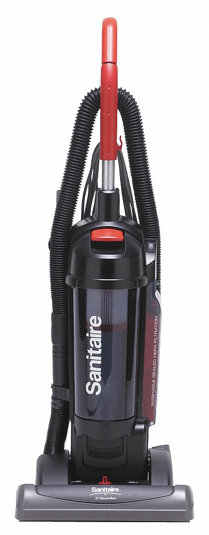 Sanitaire Upright Vacuum, Bagless, 15 in Cleaning Path Width, 135 cfm, 18.0 lb Weight, 120 V Voltage - SC5845B