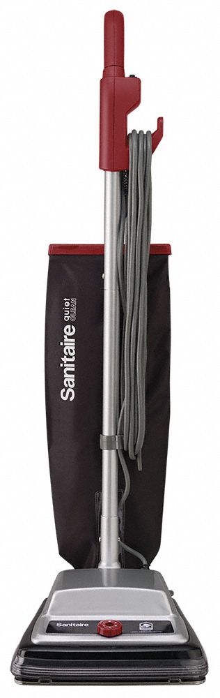 Sanitaire Upright Vacuum, Disposable Bag, 12 in Cleaning Path Width, 145 cfm, 16.2 lb Weight - SC889B