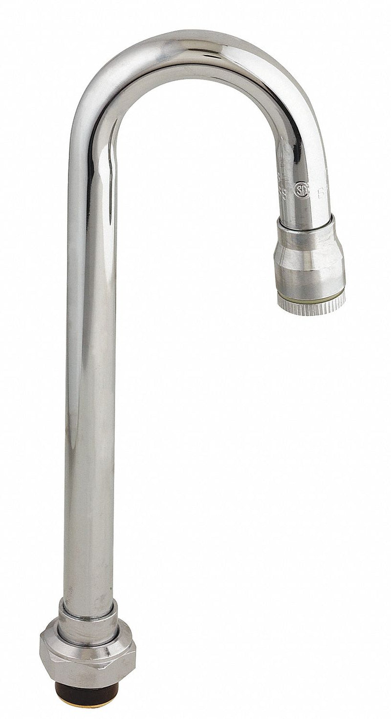 T&S Brass Spout, Fits Brand T&S Brass, Faucet Spout Shape Gooseneck - 132X