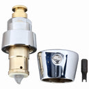 T&S Brass Hot Cartridge, Fits Brand T&S Brass, Brass, Chrome Finish - 238AH