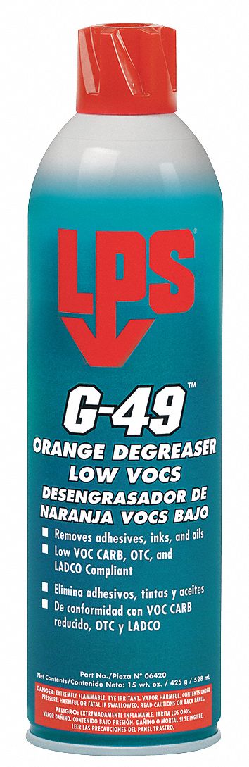 LPS Citrus Orange Degreaser, 15 oz. Aerosol Can - 06420