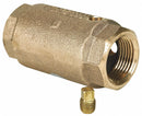 Campbell Check Valve, 1 in, Single, Inline Spring, Brass, FNPT x FNPT - 4061EVFD