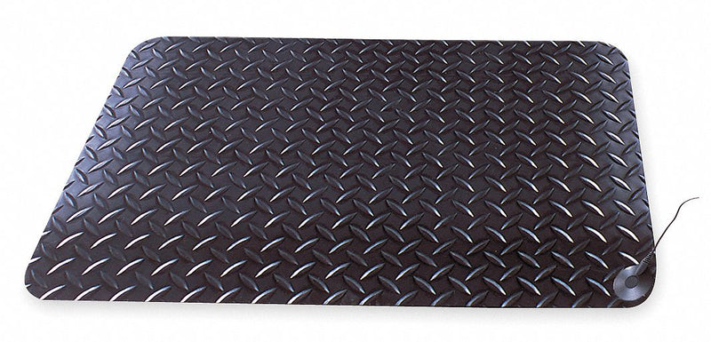 Notrax Static Dissipative Mat, 3 ft L, 24 in W, 9/16 in Thick, Black - 826S0023BL-RS