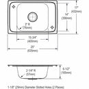 Elkay Elkay, Celebrity Series, 15 3/4 in x 14 in, Stainless Steel, Drop-In Sink with Faucet - CDKAD251765C