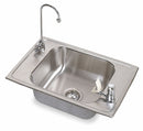 Elkay Elkay, Celebrity Series, 15 3/4 in x 14 in, Stainless Steel, Drop-In Sink with Faucet - CDKAD251765C