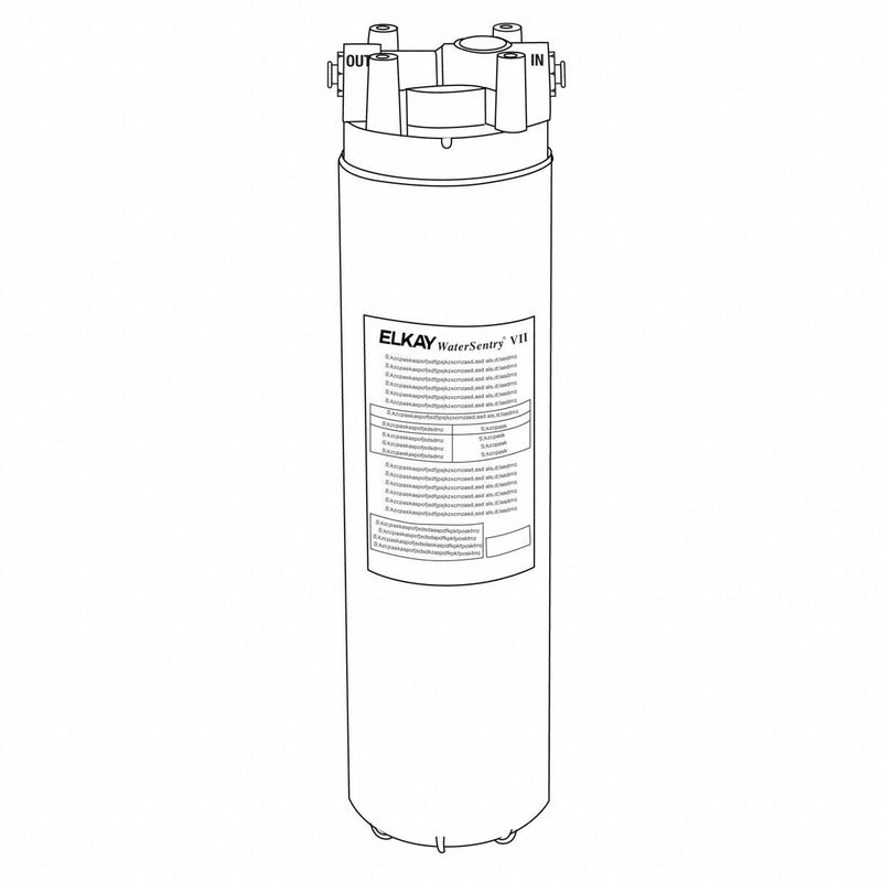 Elkay Water Cooler Filter, For Use With Most Water Coolers, Fits Brand Elkay - EWF172