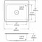 Elkay 25 in x 22 in x 8 1/8 in Drop-In Sink with Faucet Ledge with 21 in x 15-3/4 in Bowl Size - LR25224