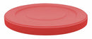 Tough Guy Trash Can Top, Round, Flat, 35 gal, 40 gal, 45 gal, 50 gal, 55 gal, Red - 4YKK8
