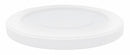 Tough Guy Trash Can Top, Round, Flat, 35 gal, 40 gal, 45 gal, 50 gal, 55 gal, White - 4YKL1