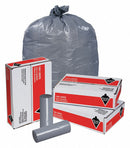 Tough Guy Trash Bag, 60 gal., LLDPE, Coreless Roll, Gray, PK 100 - 5XL63