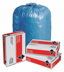 Tough Guy Trash Bag, 65 gal., LLDPE, Flat Pack, Blue, PK 50 - 4YPD1