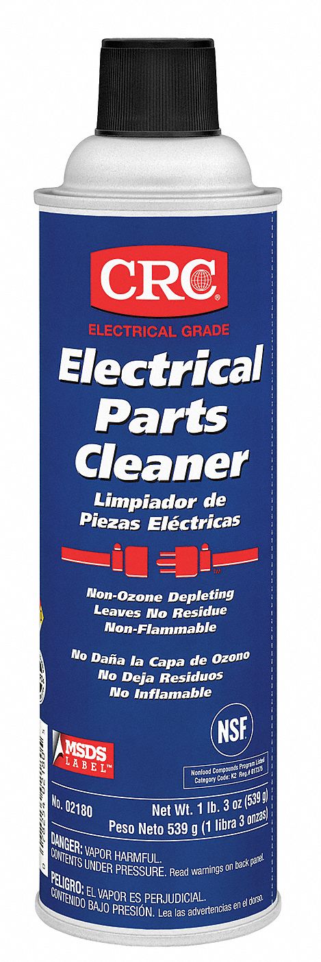 CRC Electrical Parts Cleaner, 19 oz Aerosol Can, Unscented Liquid, 1 EA - 2180