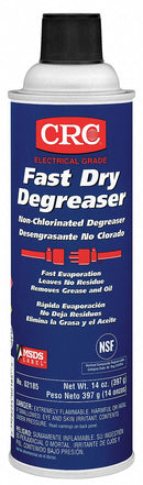 CRC Degreaser, 20 oz Cleaner Container Size, Aerosol Can Cleaner Container Type, Unscented Fragrance - 2185