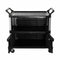 Rubbermaid Enclosed Service Cart, 300 lb. Load Capacity, Polypropylene, Black - FG409500BLA