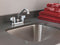 Moen Low Arc Laundry Sink Faucet, Dome Lever Faucet Handle Type, 2.2 gpm, Chrome - 74998