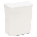 Hospeco Wall Mount Sanitary Napkin Receptacle-Abs, Ppc Plastic, 1 Gal, White - HOS250201W