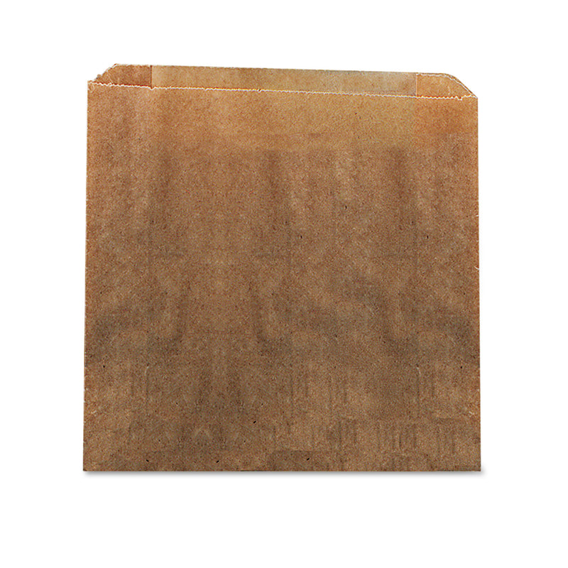Hospeco Waxed Kraft Liners, 10.5" X 9.38", Brown, 250/Carton - HOS6141