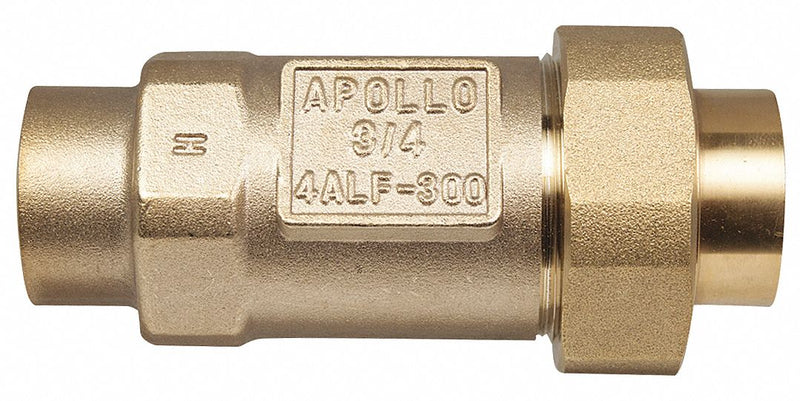 Apollo Check Valve, 3/4 in, Dual, Inline, Bronze, FNPT x FNPT - 4ALF3A44A