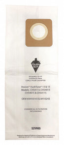 Tough Guy Vacuum Bag, Paper, 2-Ply, Standard Bag Filtration Type, For Vacuum Type Upright Vacuum - 52VN95