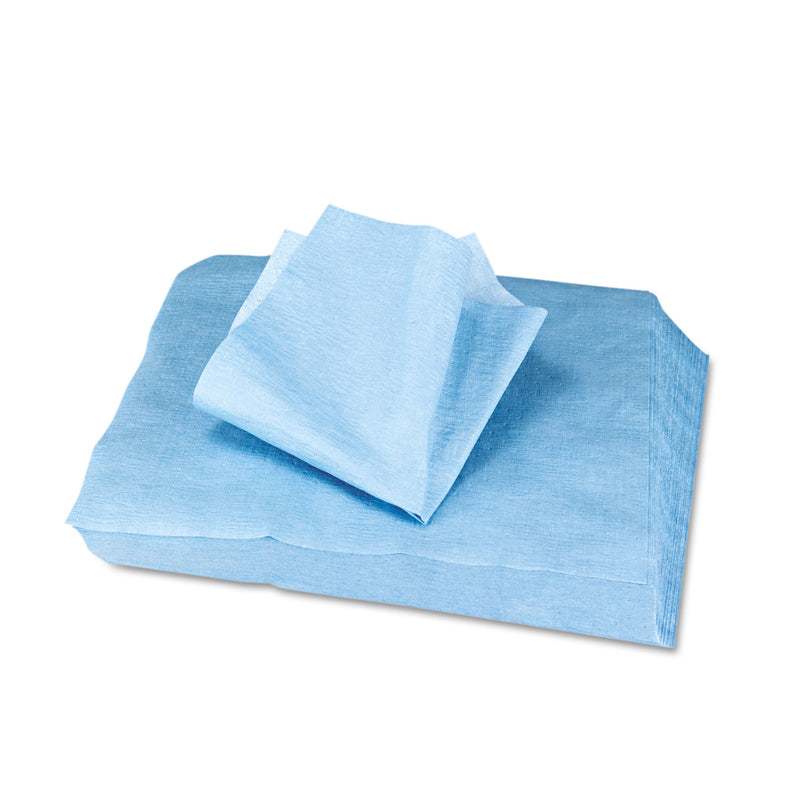 Hospeco Sontara Ec Engineered Cloths, 12 X 12, Blue, 100/Pack, 10 Packs/Carton - HOSPR811