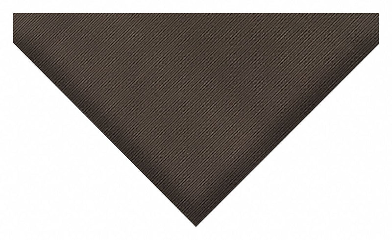 Condor Switchboard Runner, Corrugated Surface Pattern, 75 ft L, 3 ft W, 1/4 in Thick - 30CM58