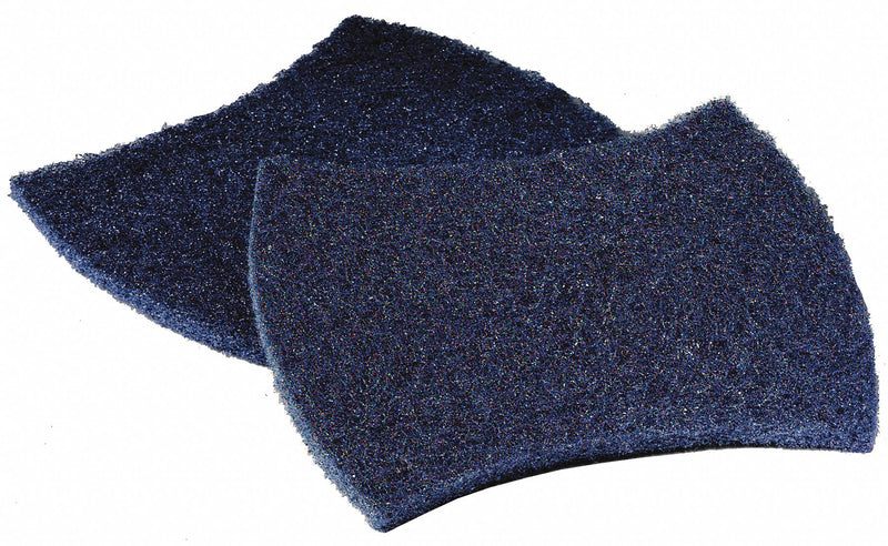 Scotch-Brite 5 1/2 in x 3 29/32 in Fiber, Mineral, Resin Scouring Pad, Blue, 5PK - 2000CC