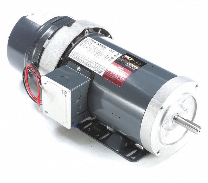 Marathon Motors 1 1/2 HP Brake Motor,3-Phase,1725 Nameplate RPM,230/460 Voltage,Frame 56C - 056T17F15677