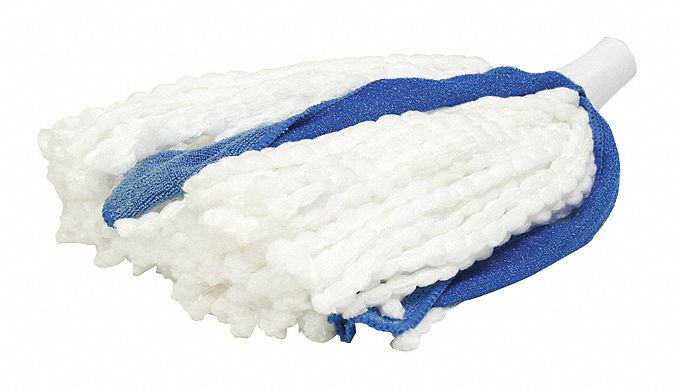 Quickie Quick Change Microfiber Strip Wet Mop Head, White - 941M312