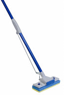 Quickie Screw On Sponge Wet Mop Head and Handle, Green, 48 in Handle Length - 45HPM