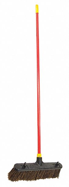 Quickie Natural Push Broom, 18 in Sweep Face - 526