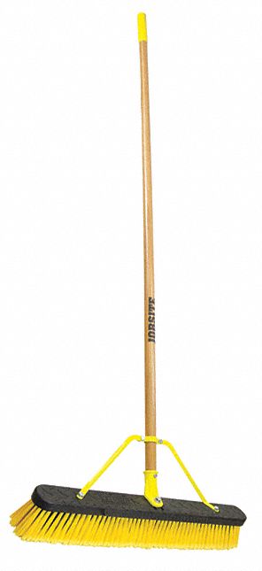 Quickie Synthetic Push Broom, 24 in Sweep Face - 857HDSU