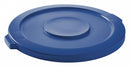Tough Guy Trash Can Top, Round, Flat, 20 gal, Blue - 54JJ57