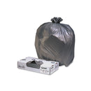 Jaguar Industrial Strength Low-Density Commercial Can Liners, 56 Gal, 1.7 Mil, 43" X 47", Black, 100/Carton - JAGG4347HBL