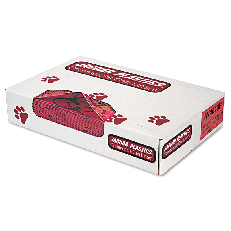 Jaguar Health Care Trash Can Liners, 45 Gal, 1.3 Mil, 40