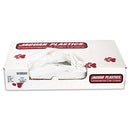 Jaguar Industrial Strength Low-Density Commercial Can Liners, 60 Gal, 0.9 Mil, 38" X 58", White, 100/Carton - JAGW3858X