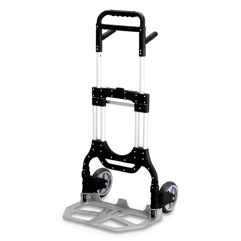 Safco Stow-Away Heavy-Duty Hand Truck, 500 Lb Capacity, 23 X 24 X 50, Aluminum - SAF4055NC