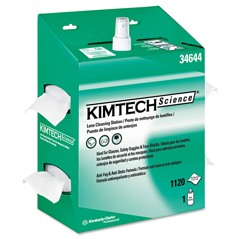 Kimtech Kimwipes Lens Cleaning, 16Oz Spray, 4 2/5 X 8 1/2, 1120 Wipes/Box, 4/Carton - KCC34644