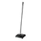 Rubbermaid Dual Action Sweeper, Boar/Nylon Bristles, 44" Steel/Plastic Handle, Black/Yellow - RCP421388BLA