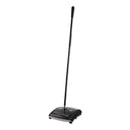Rubbermaid Brushless Mechanical Sweeper, 44" Handle, Black/Yellow - RCP421588BLA