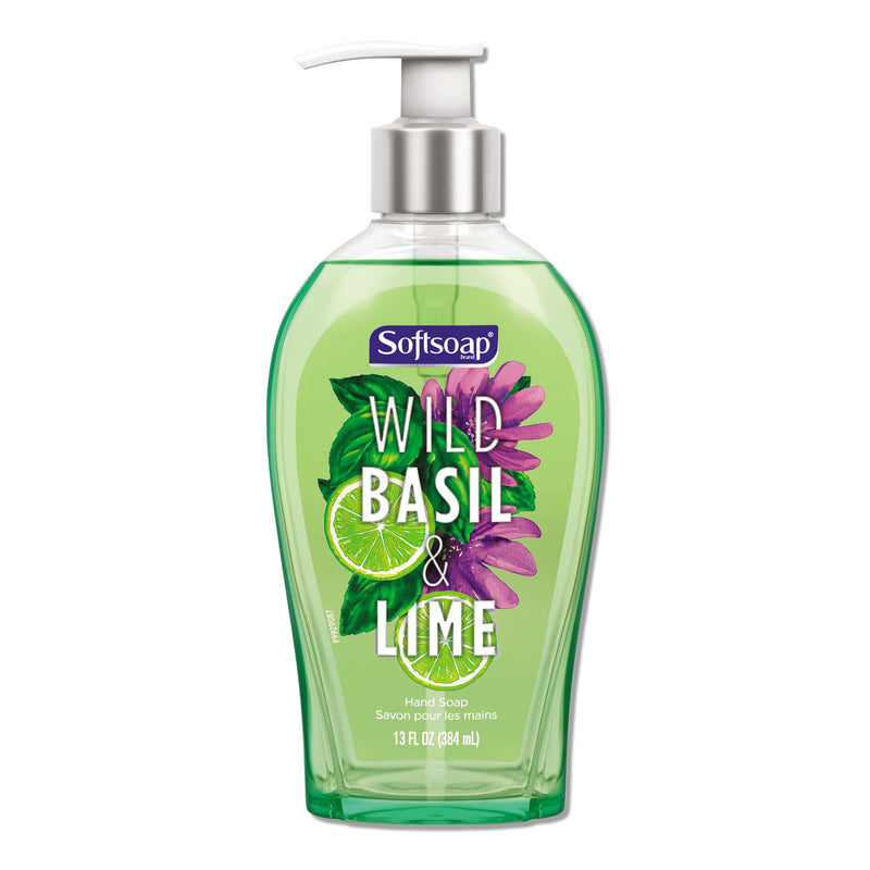 Softsoap Premium Liquid Hand Soap, Basil, Lime, 13 Oz, 4/Carton - CPC46827