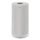 Rubbermaid European And Metallic Series Drop-In Top Receptacle, Round, 15 Gal, Satin Stainless - RCPCC16SSSGL