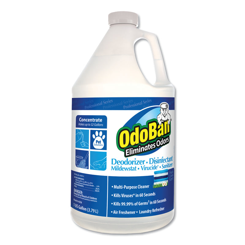 Odoban Odor Eliminator And Disinfectant, Fresh Linen, 128 Oz, 4/Carton - ODO911762G4