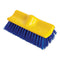 Rubbermaid Bi-Level Deck Scrub Brush, Polypropylene Fibers, 10 Plastic Block, Tapered Hole - RCP6337BLU