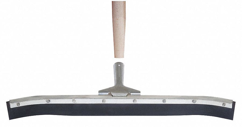 Tough Guy 36 inW Curved Neoprene Floor Squeegee With Handle, Black - 59JM38